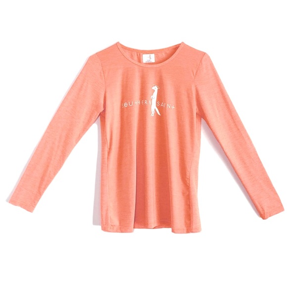 Women's Relaxed Fit Sun Shirt | Coral size M Runs small. NWOT - Picture 1 of 3